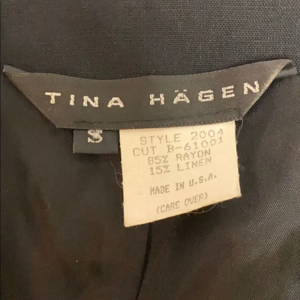Tina Hagen Studded‎ Cropped Jacket Size Small C25